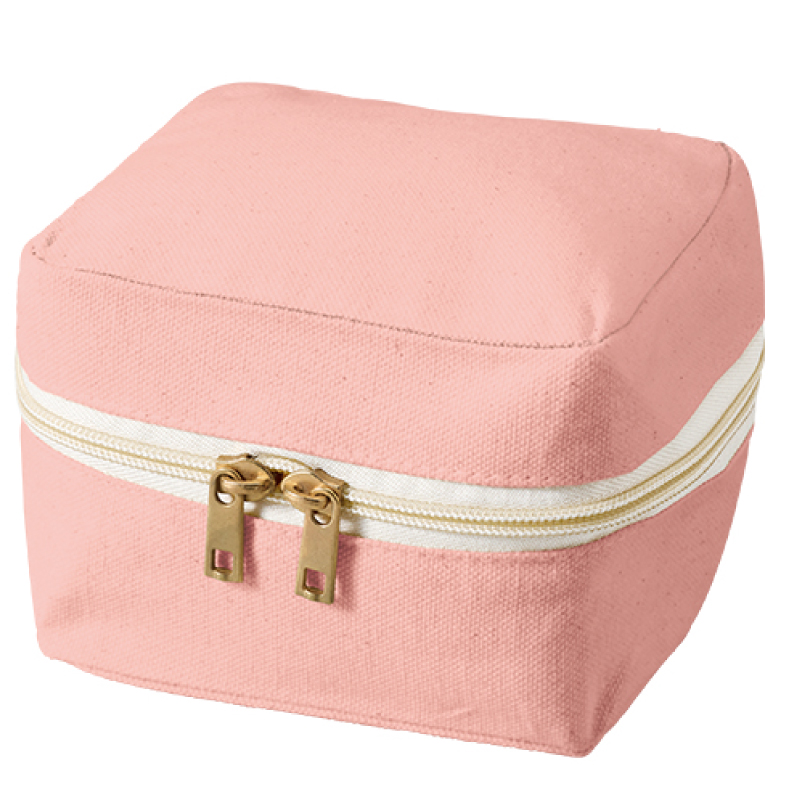 スクエアファスナーポーチ（Sサイズ）キャンバス素材