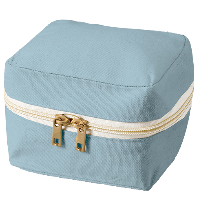 スクエアファスナーポーチ（Sサイズ）キャンバス素材