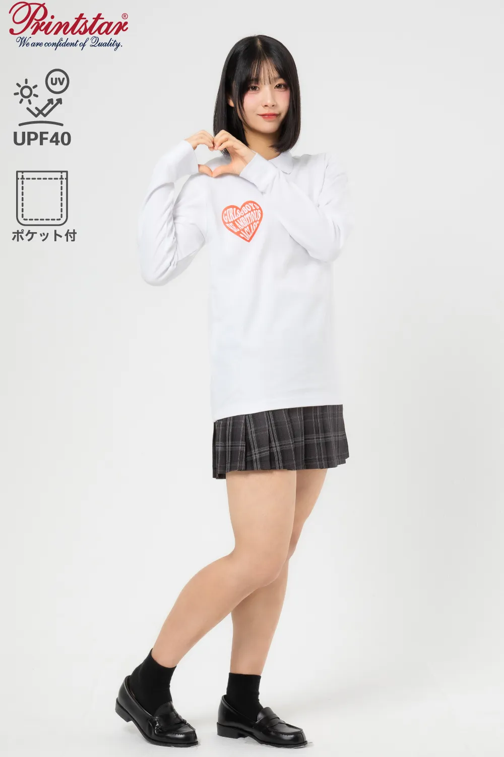 長袖ポロシャツ