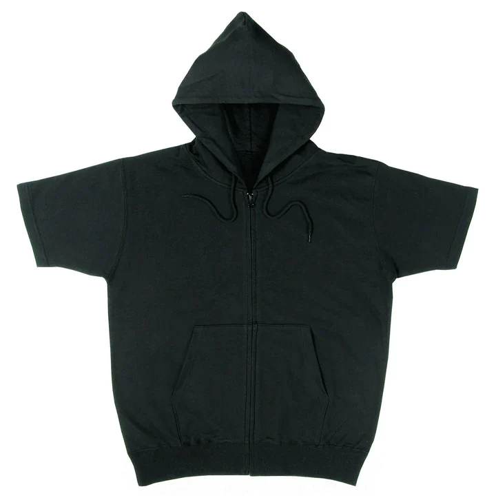 半袖ジップパーカー