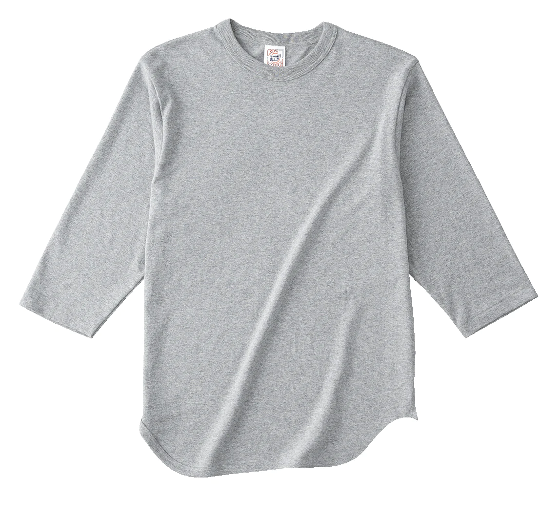 七分袖ベースボールTシャツ