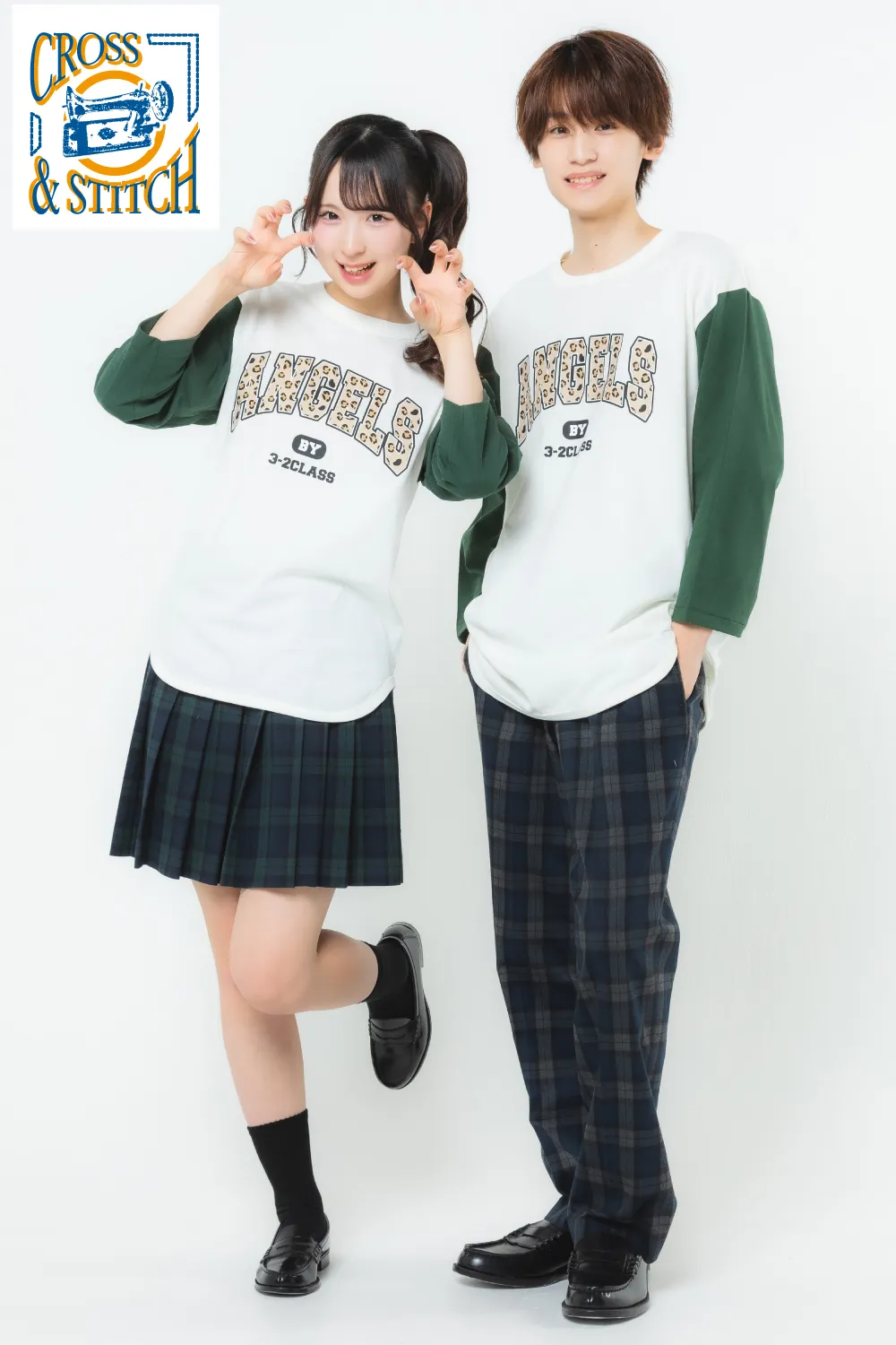 七分袖ベースボールTシャツ