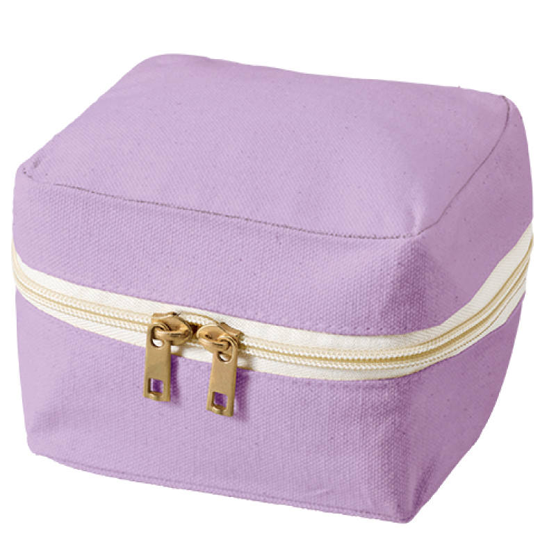 スクエアファスナーポーチ（Sサイズ）キャンバス素材