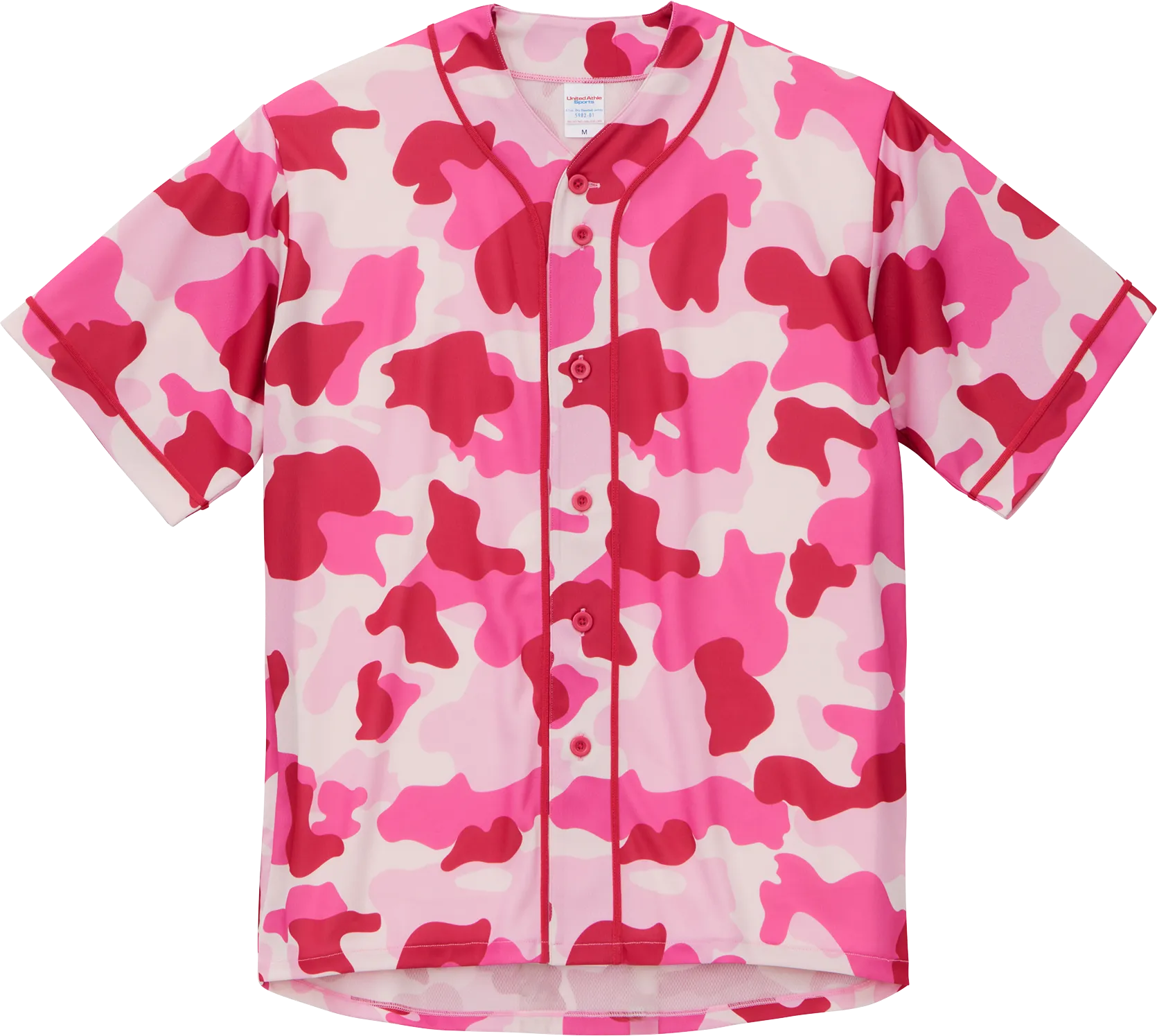 迷彩ベースボールドライシャツ