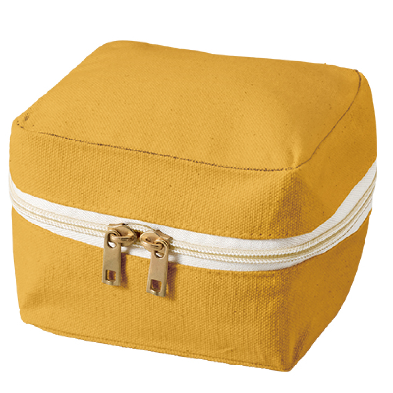 スクエアファスナーポーチ（Sサイズ）キャンバス素材