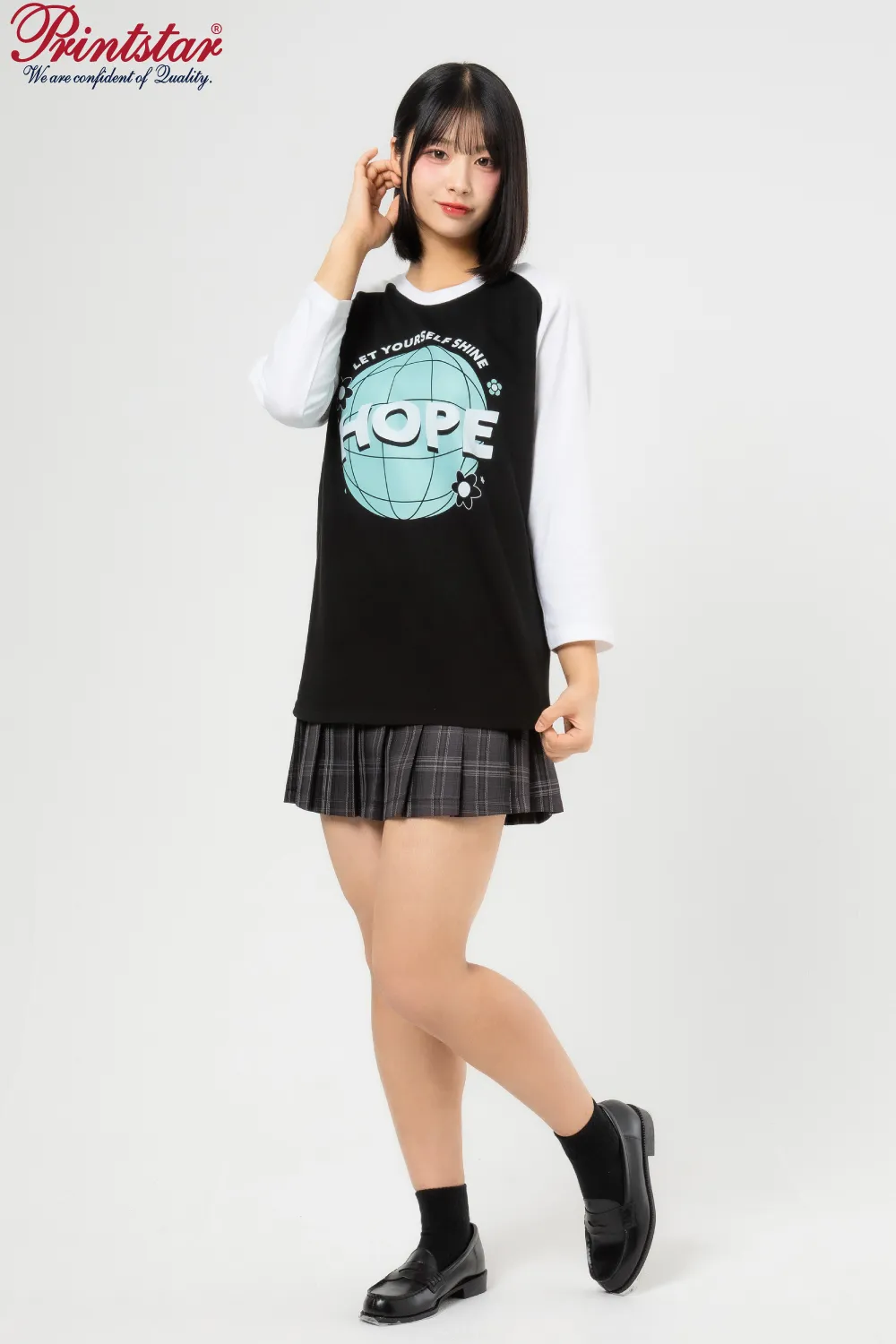 ラグラン七分袖Tシャツ