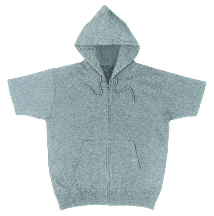 半袖ジップパーカー