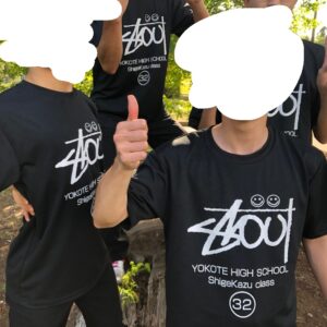 秋田県横手市横手高等学校様クラスTシャツ（パロディTシャツ）
