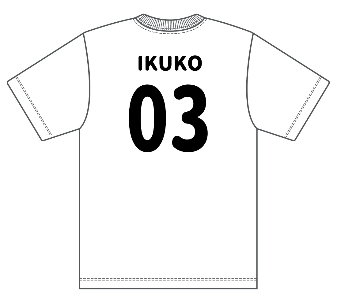 大阪府堺市 A様 オリジナルtシャツ 背ネーム 番号 クラスtシャツ オリジナルtシャツを早い激安作成プリントメディア