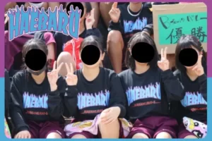 沖縄県南風原高等学校ファイヤーパターンのストリート風クラスTシャツ