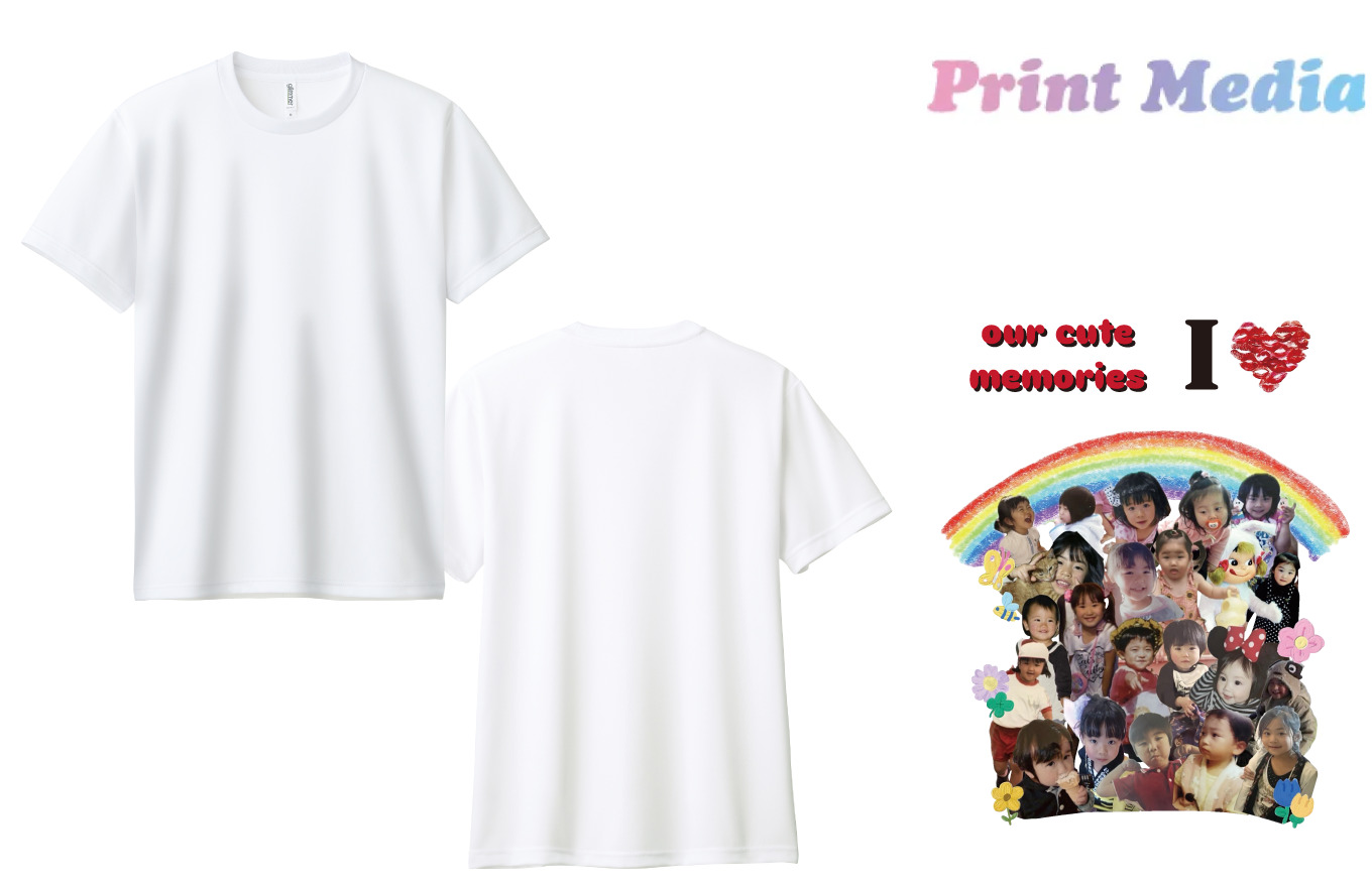 幼少期コラージュTシャツ