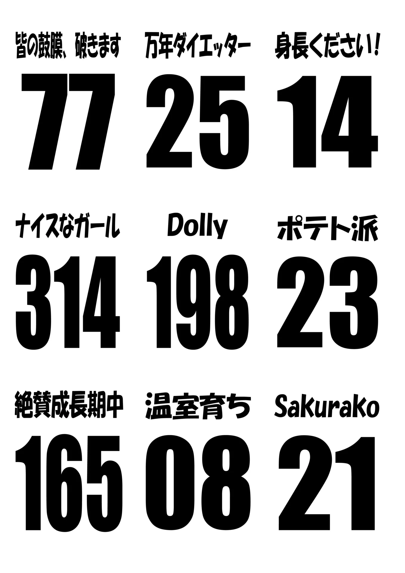 背ネーム背番号