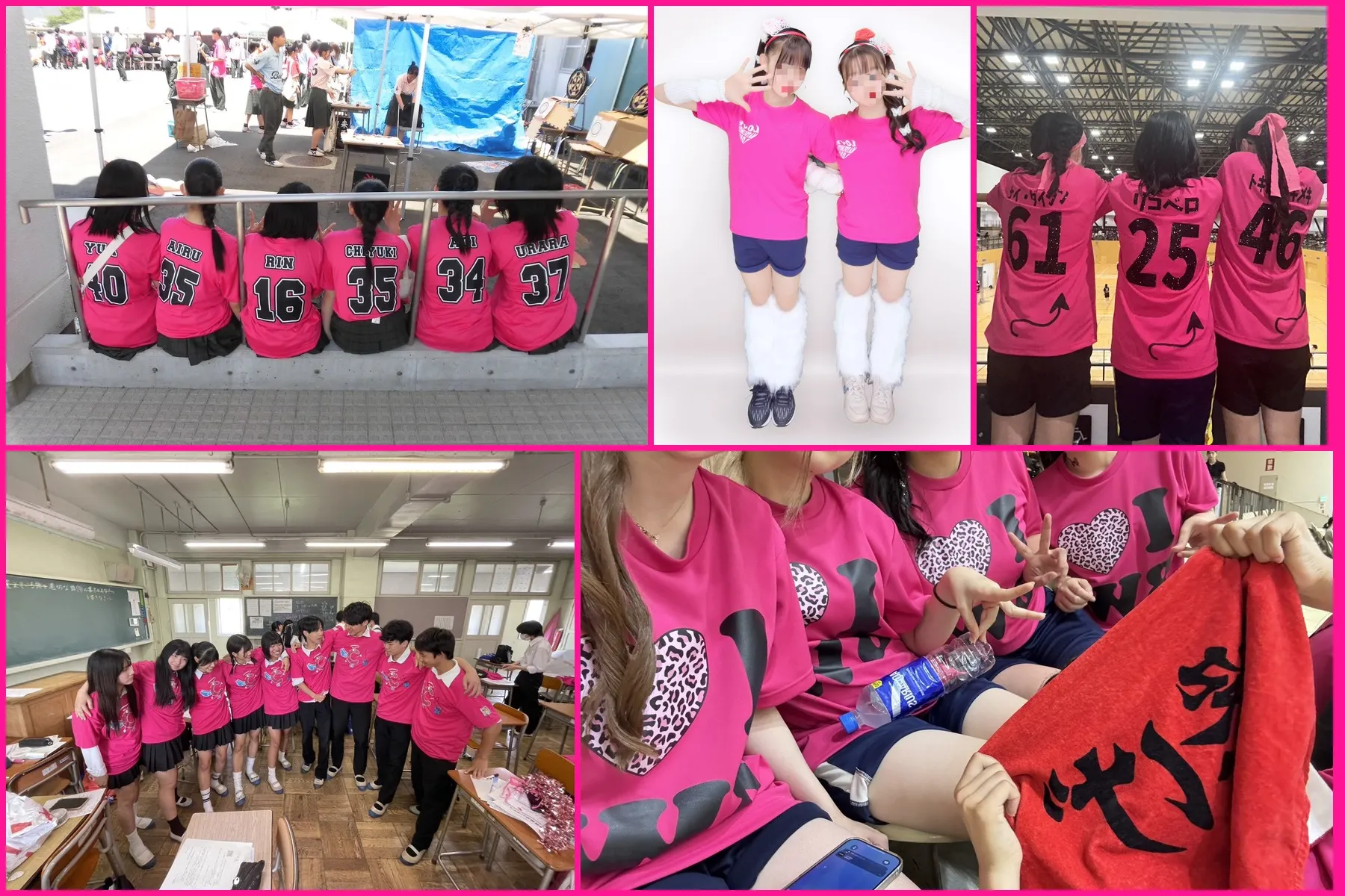 ホットピンクTシャツ