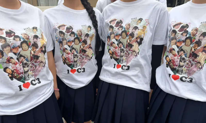 大分県O高等学校3年生さま イベントTシャツ制作事例