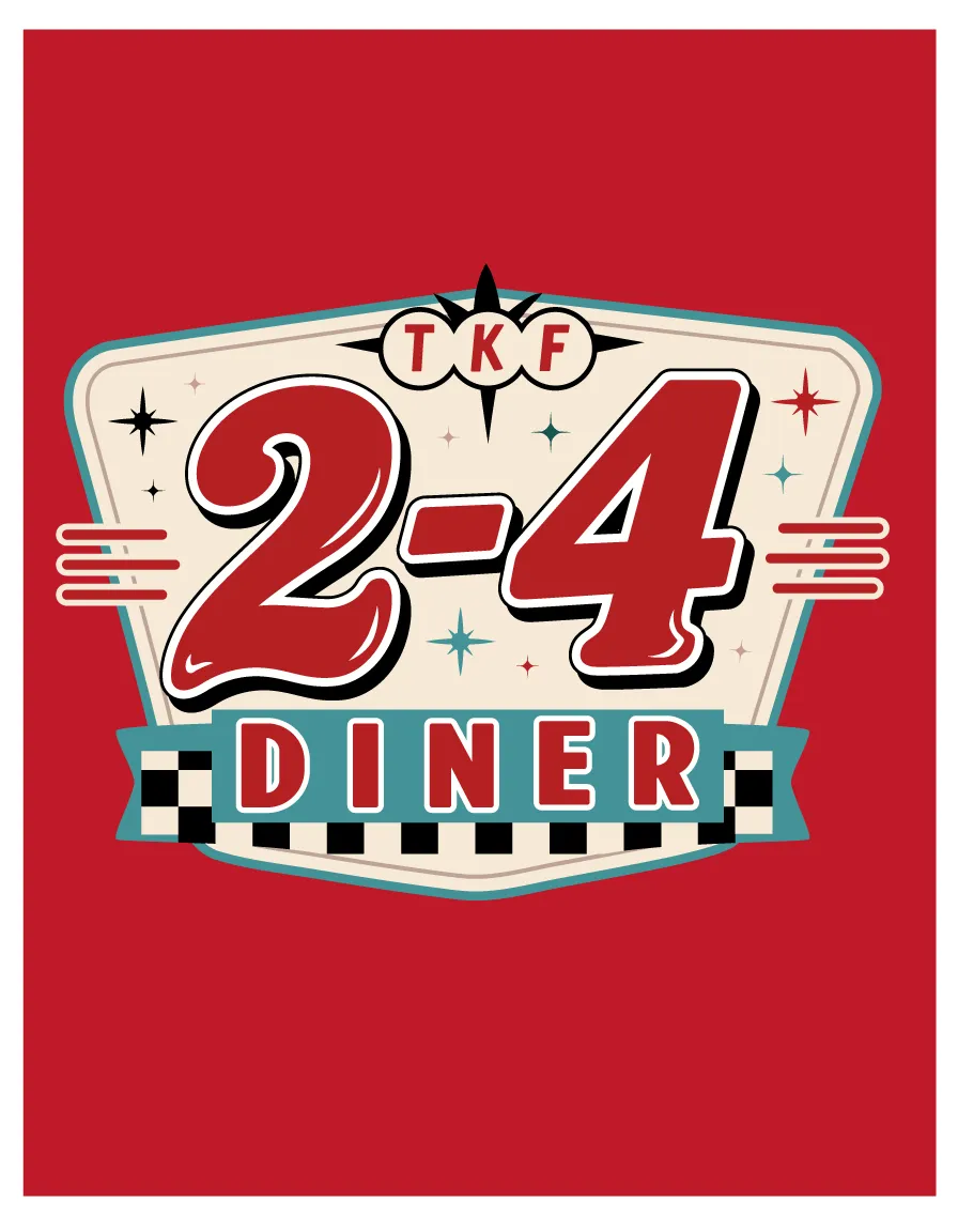 TKF 2-4 DINERのアメリカンエンブレム背面デザイン