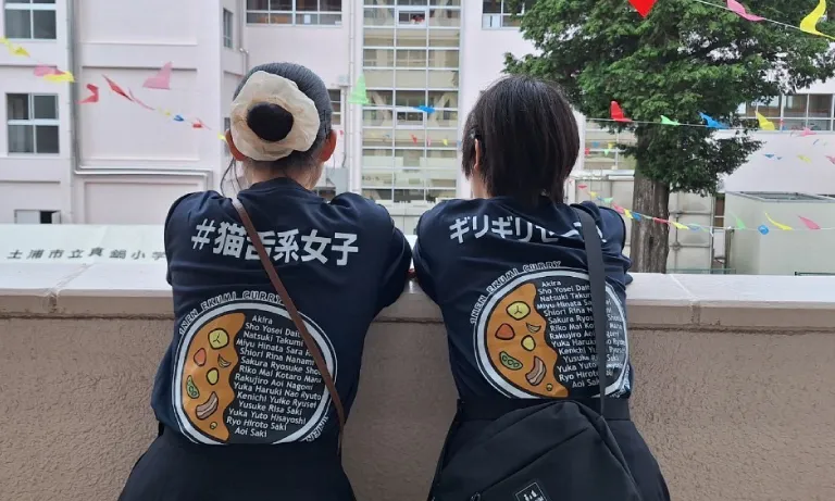 茨城県T高等学校 クラスTシャツ制作事例（スーパードライTシャツ）