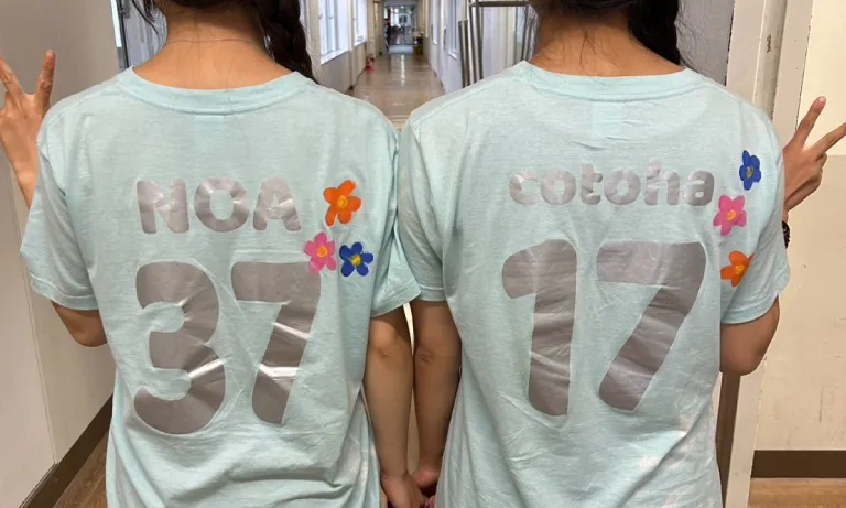 京都府H高等学校2年5組さま クラスTシャツ制作事例（イベントTシャツ）