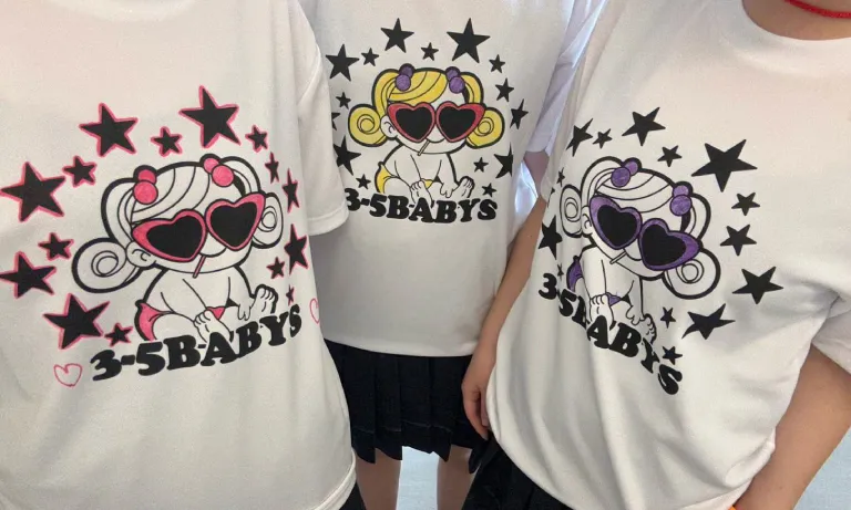大阪府H高等学校3年5組さま スーパードライTシャツ制作事例