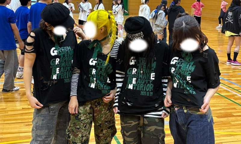 愛知県N専門学校さま ベーシックTシャツ制作事例