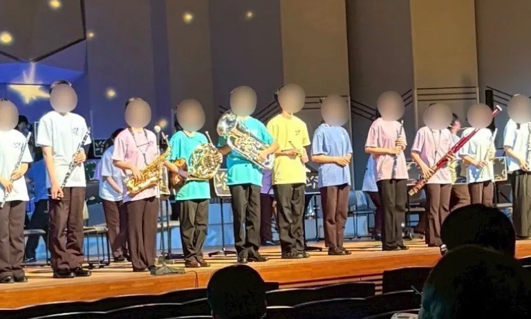 静岡県H高等学校吹奏楽部さま クラスTシャツ制作事例（スーパードライTシャツ）