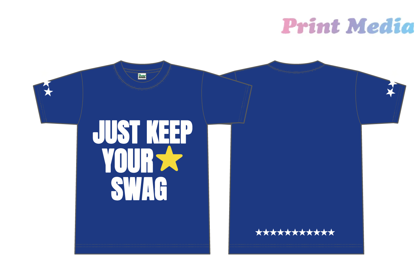 星づくしのJUST KEEP YOUR SWAGクラスTシャツ